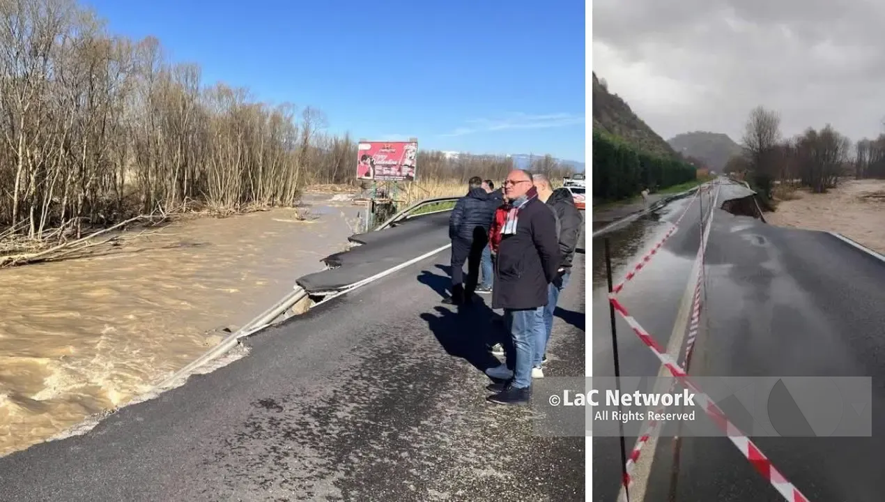 A Zumpano fiume pieno\u00A0di tronchi, la Calabria aspetta ancora la prevenzione. Tansi: «Cosa stiamo aspettando»\n