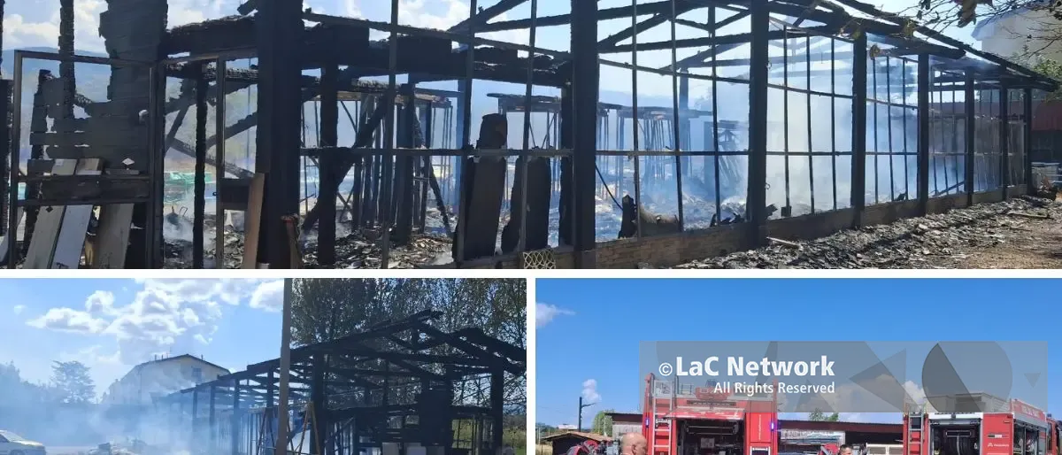 Rende, incendio distrugge un deposito a Settimo: danneggiati anche due veicoli parcheggiati | VIDEO\n