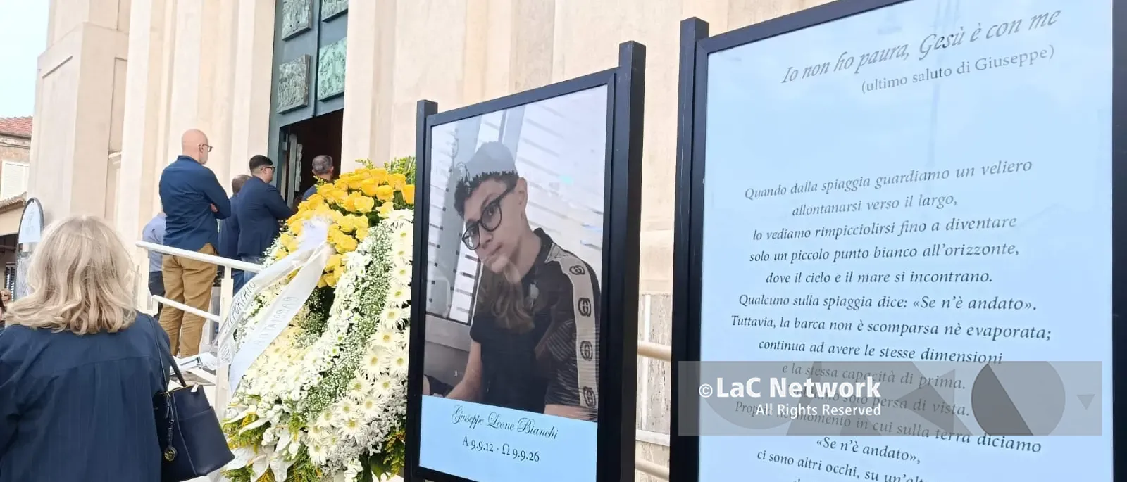 Mileto, la forza del papà del giovane\u00A0Giuseppe Bianchi stroncato a 14 anni: «Prima di morire ha detto\u00A0“non ho paura, Gesù è con me”»\n