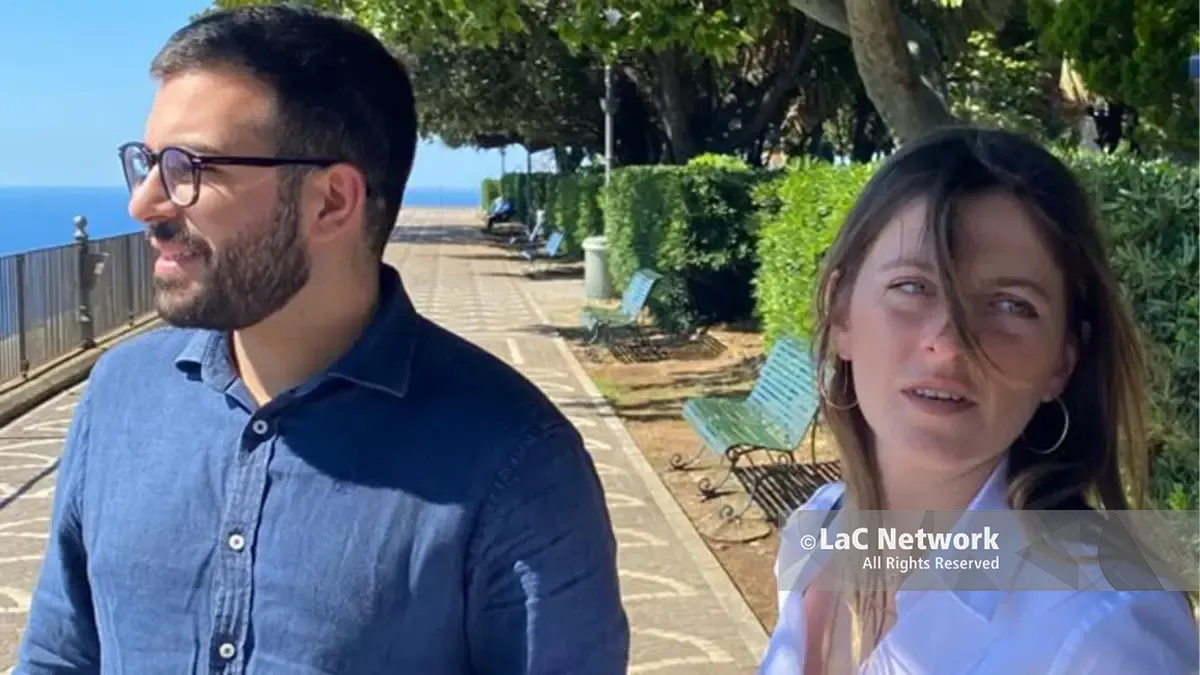 Francesco Mendicino con Virginia Libero, segretaria nazionale dei Giovani Democratici