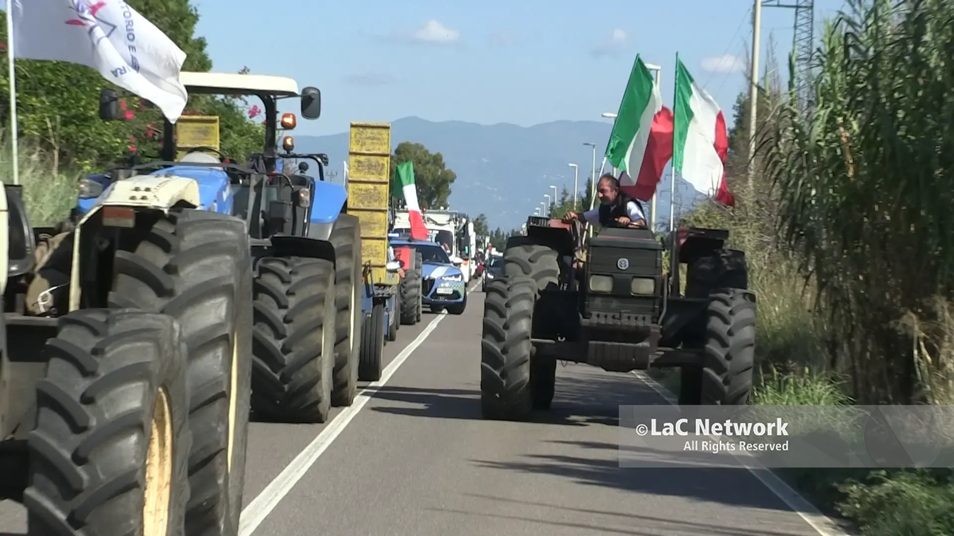 Lacrime e\u00A0olio, a Pizzo la protesta degli agricoltori calabresi sfocia nella disperazione: «Prezzi bassissimi e costi alti, in fumo i nostri sacrifici»\n