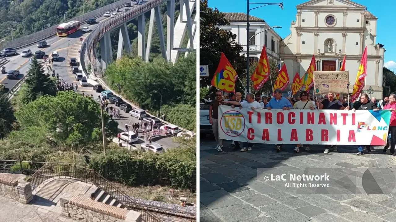 Tis, protesta dei tirocinanti a Catanzaro: «La Regione garantisca un futuro a tutti, nessuno venga lasciato indietro»\n