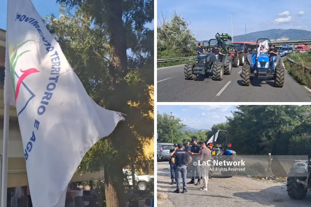 La protesta degli agricoltori si sposta a Lamezia nei pressi dell’aeroporto, andrà avanti tutta la giornata\n