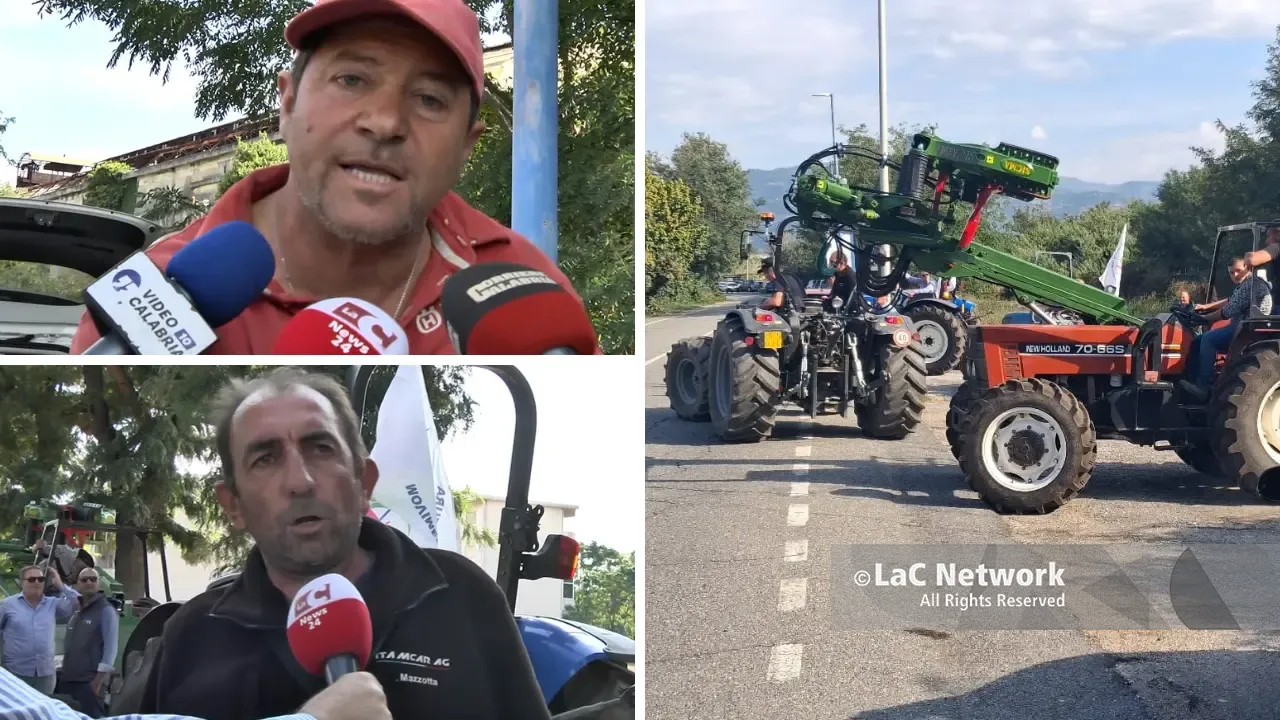 <p>Caro gasolio e prodotti svenduti, gli agricoltori a Lamezia: «Costretti a scegliere tra<span style=\"color:hsl(0, 75%, 60%);\"> licenziare gli operai o chiudere</span>»</p>