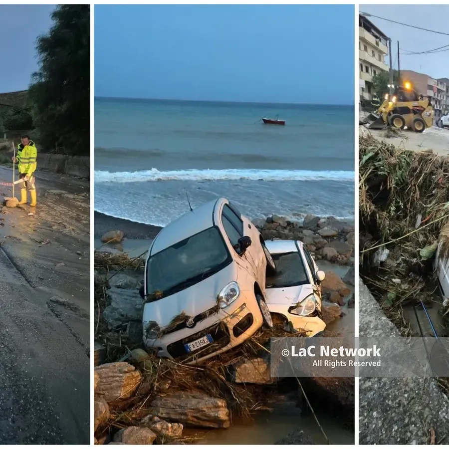 Melito Porto Salvo devastata dal nubifragio: strade franate e auto trascinate nelle fiumare. Dichiarato lo stato di calamità naturale