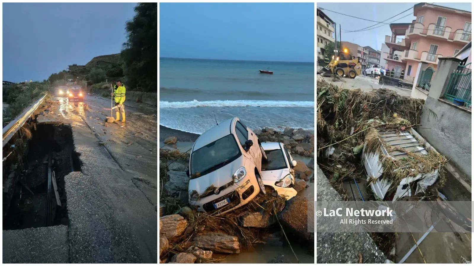 Melito Porto Salvo devastata dal nubifragio: strade franate e\u00A0auto trascinate nelle fiumare. Dichiarato lo stato di calamità naturale\n