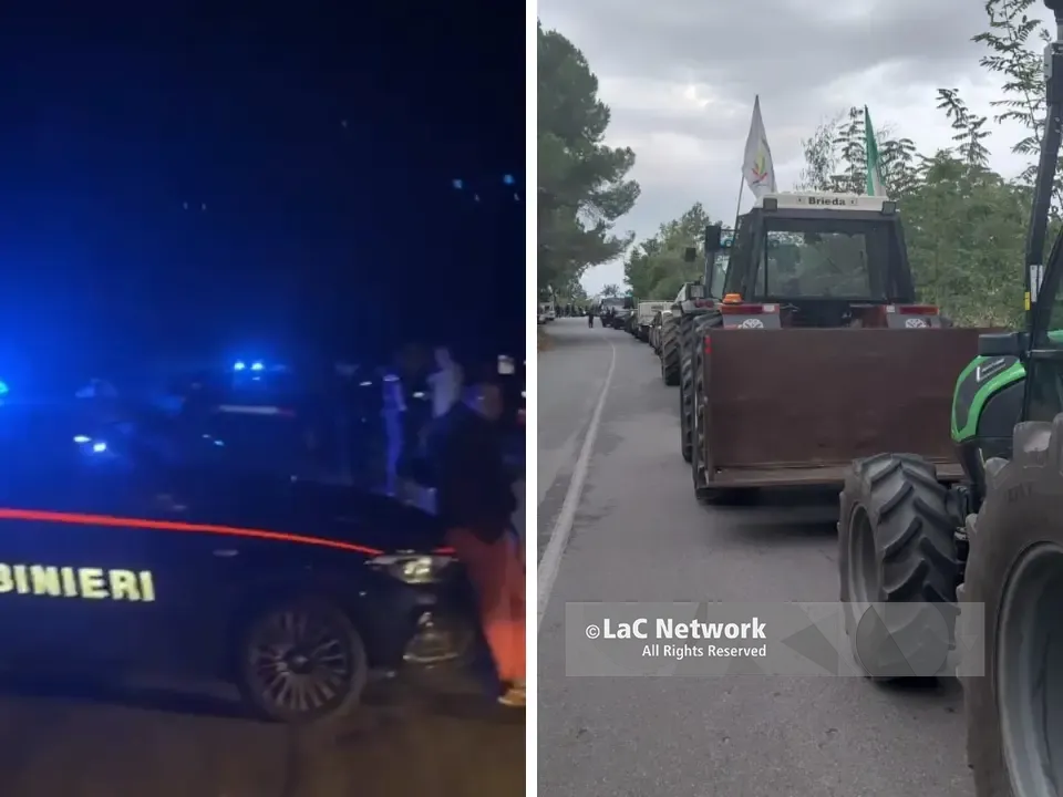 Vibo Marina, nuovo blitz per bloccare le autocisterne ma gli agricoltori trovano polizia, carabinieri e carri attrezzi