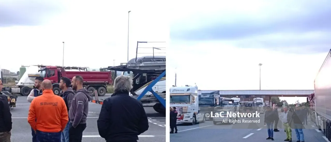 Autotrasportatori in protesta anche a Gioia Tauro: «Il Governo si svegli e ci venga incontro»\n