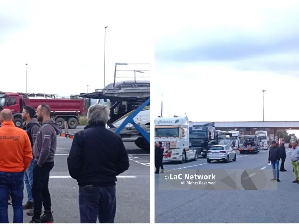 Autotrasportatori in protesta anche a Gioia Tauro: «Il Governo si svegli e ci venga incontro»