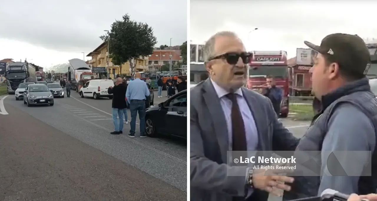 Sant'Onofrio, alta tensione al presidio di protesta: arriva il questore di Vibo e fa rimuovere i blocchi allo svincolo. Il VIDEO del confronto con i manifestanti\n